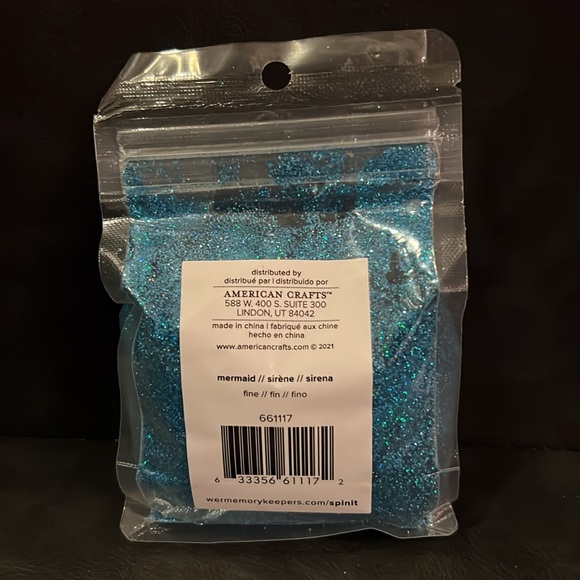 Spin It Mermaid We R Memory Keepers High-End, Custom, Polyester Glitter - Picture 2 of 2